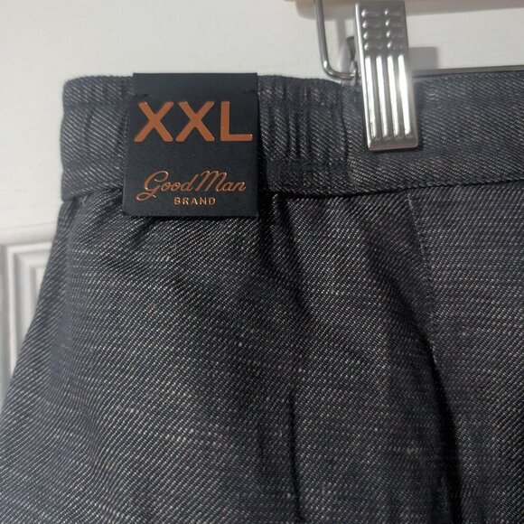 Good Man Brand | Tulum Linen/Cotton Shorts in Indigo Heather - Picture 9 of 14